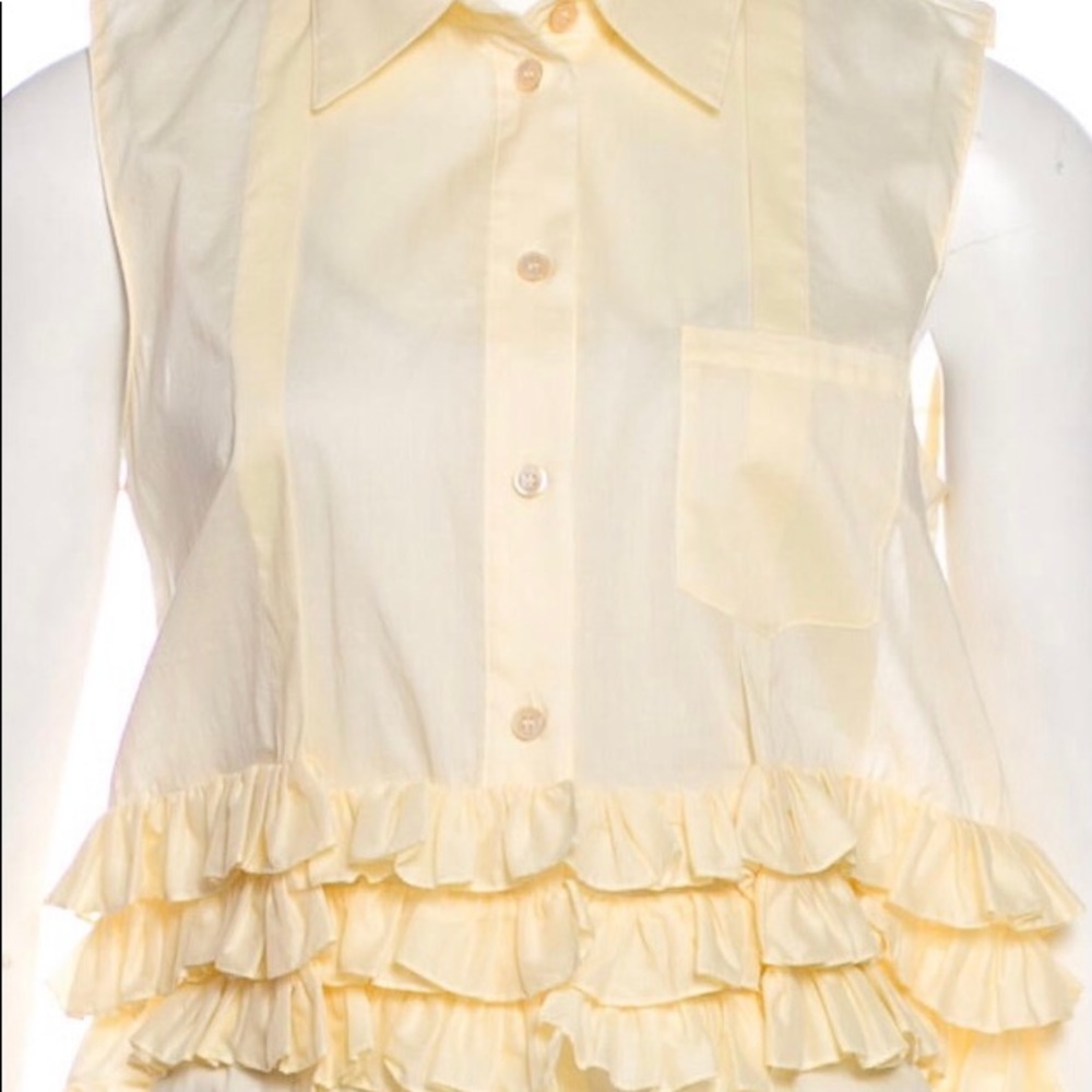 COPY - Marni yellow sleeveless blouse